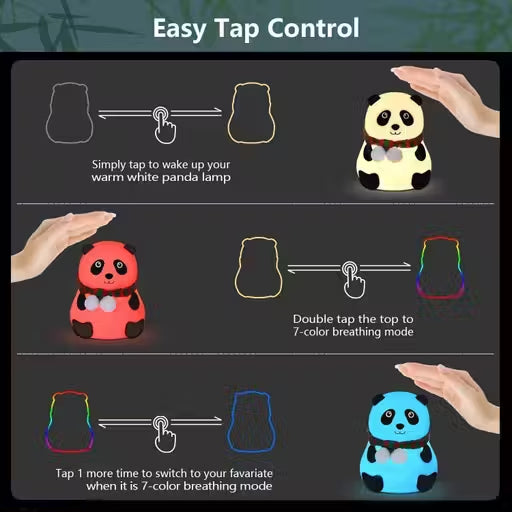Panda Night Silicon Lamp